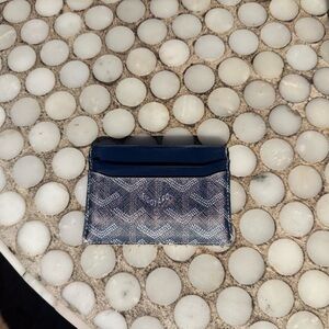 Goyard Blue and Gray Card Holder